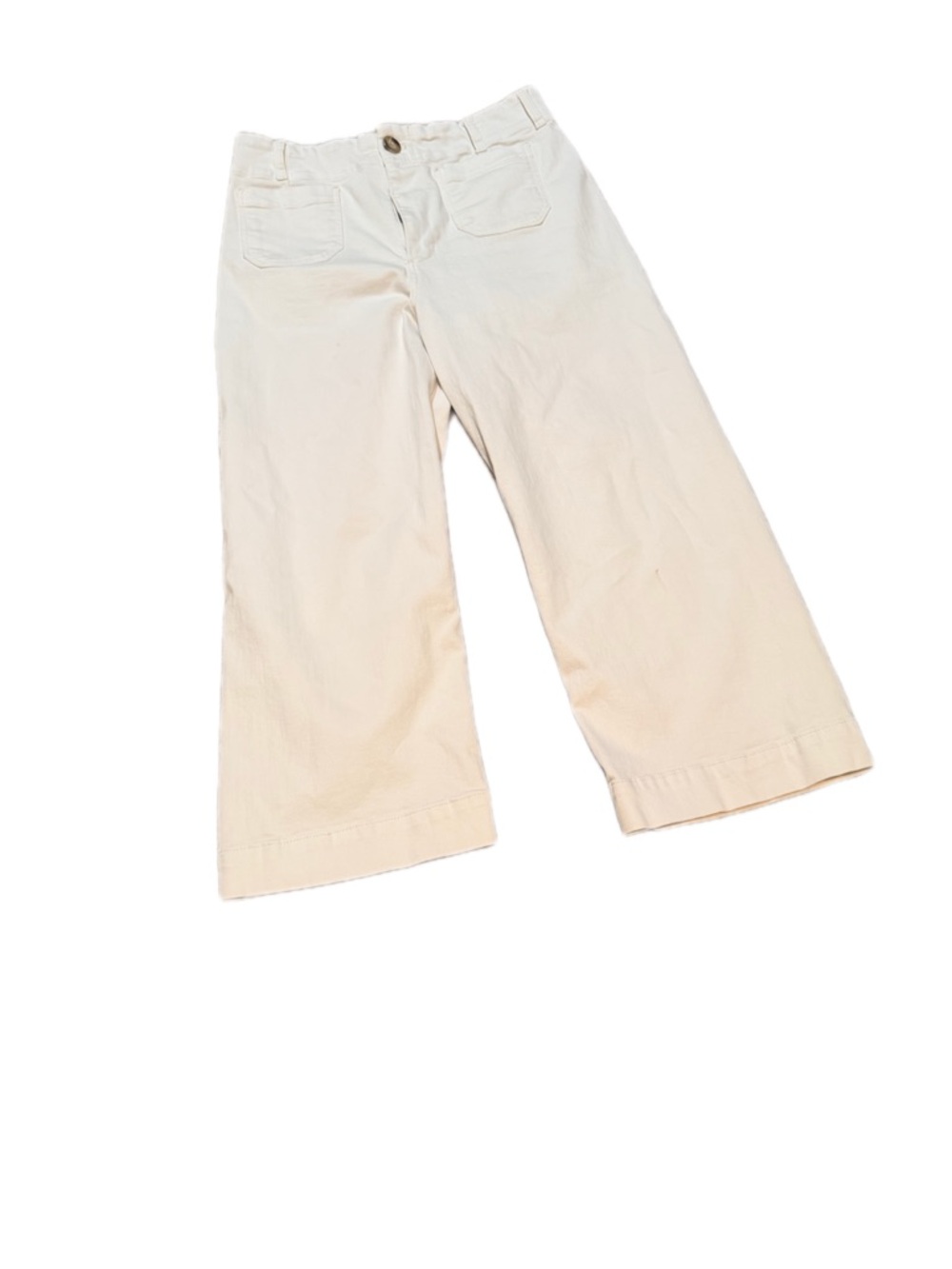 Maeve White Wide Legged Jeans